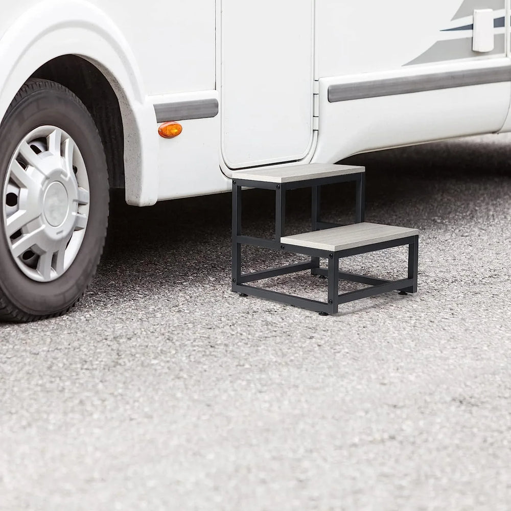 Modern Metal Framed Step Stool