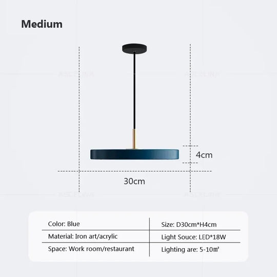 Contemporary Minimalist Table LED Pendant Light