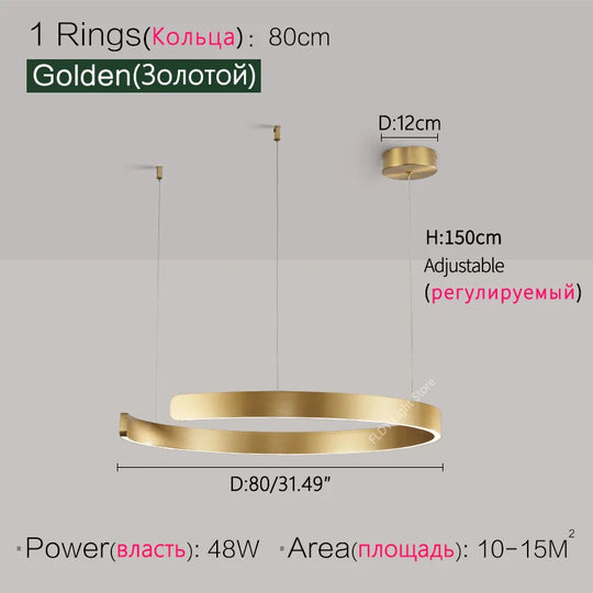 Modern Ring Ceiling lights