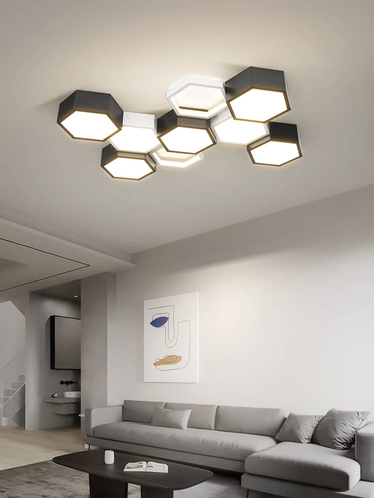 Contemporary Ceiling Light Cluster