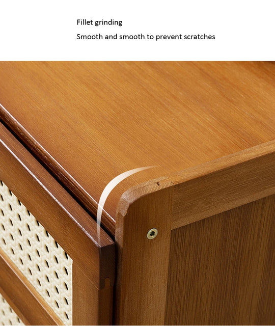 Luxury Solid Wood, Modern Bedside Table