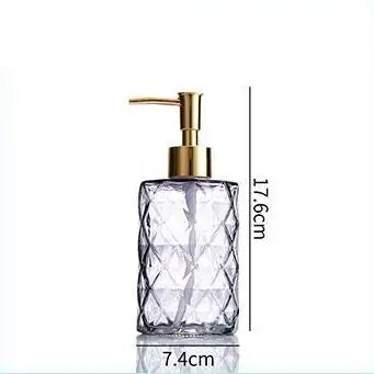 330ml Fancy Glass Soap Dispenser