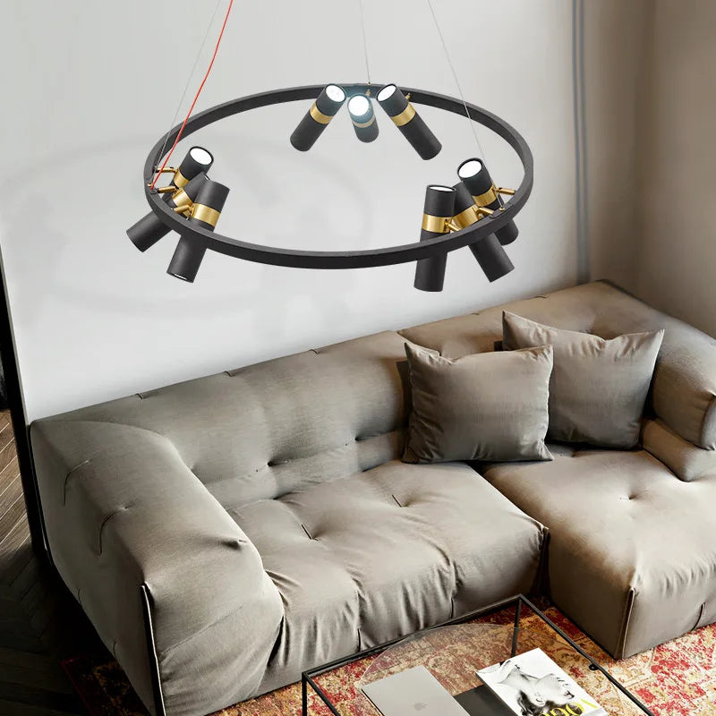 Industrial Wind LED Chandelier