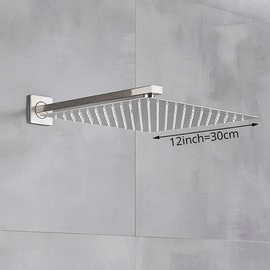 Stylish Rainfall Shower Head 8"/10"/12"