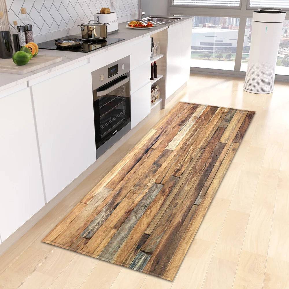 Wood Grain Kitchen Rug