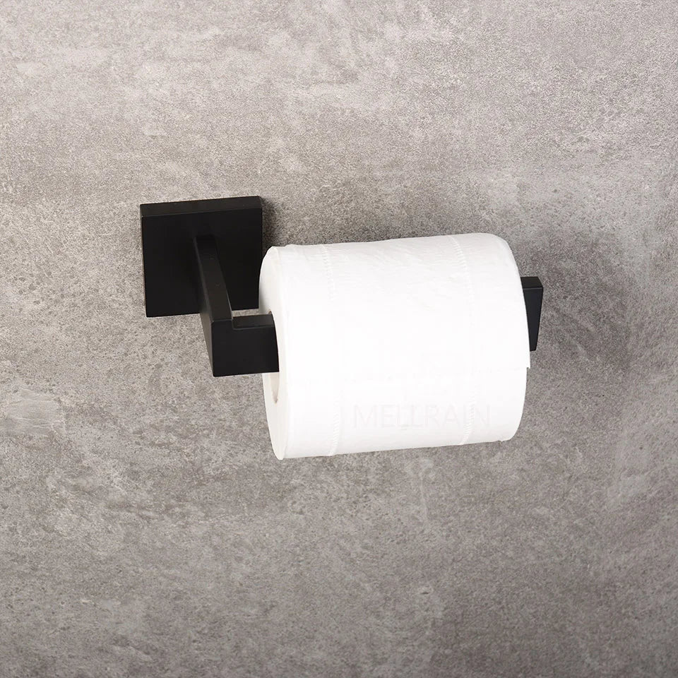 Matte Black Bathroom Hardware Set