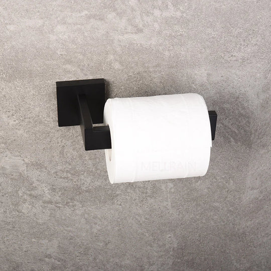 Matte Black Bathroom Hardware Set