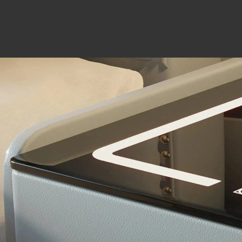 Smart Modern Bedside Table, with Wireless Charging