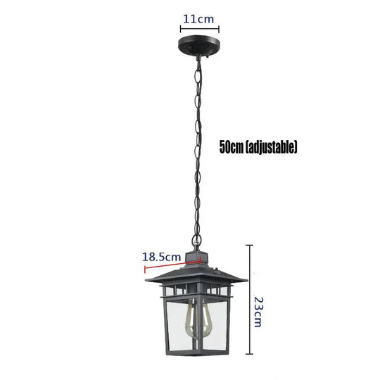 Outdoor Waterproof LED Courtyard Pendant Light