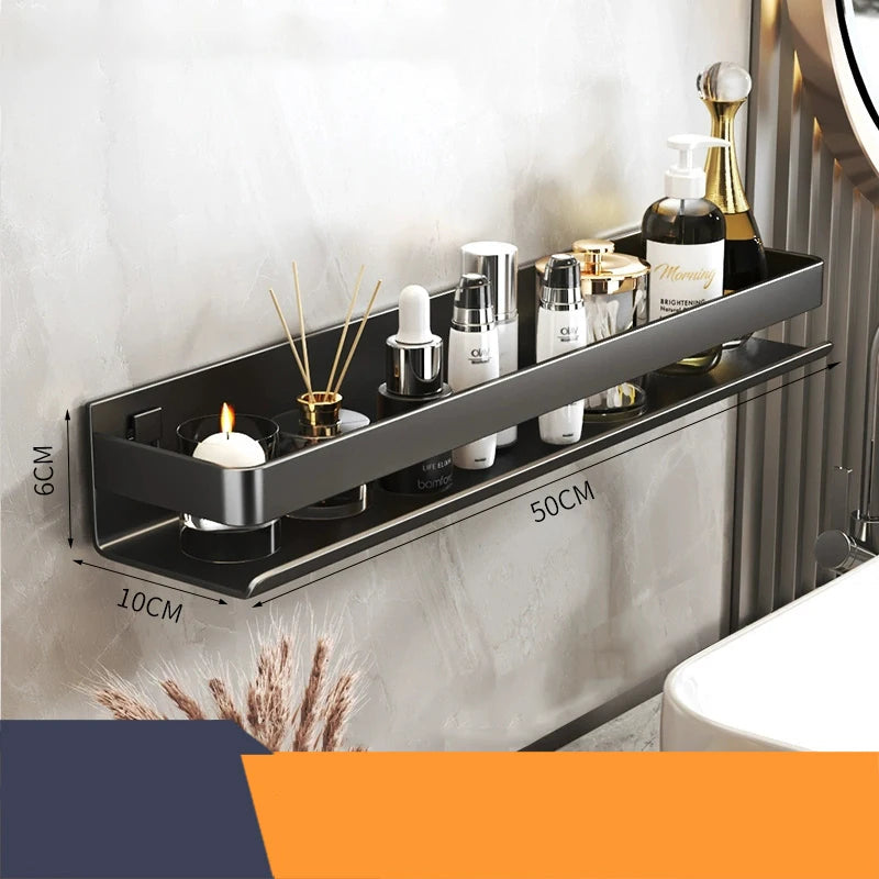 Modern Luxury Stainless Steel Bathroom Shelf