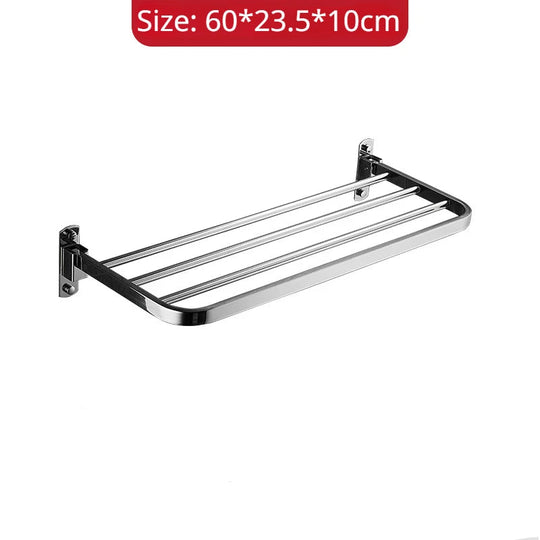 Gold Bathroom Folding Towel Rack