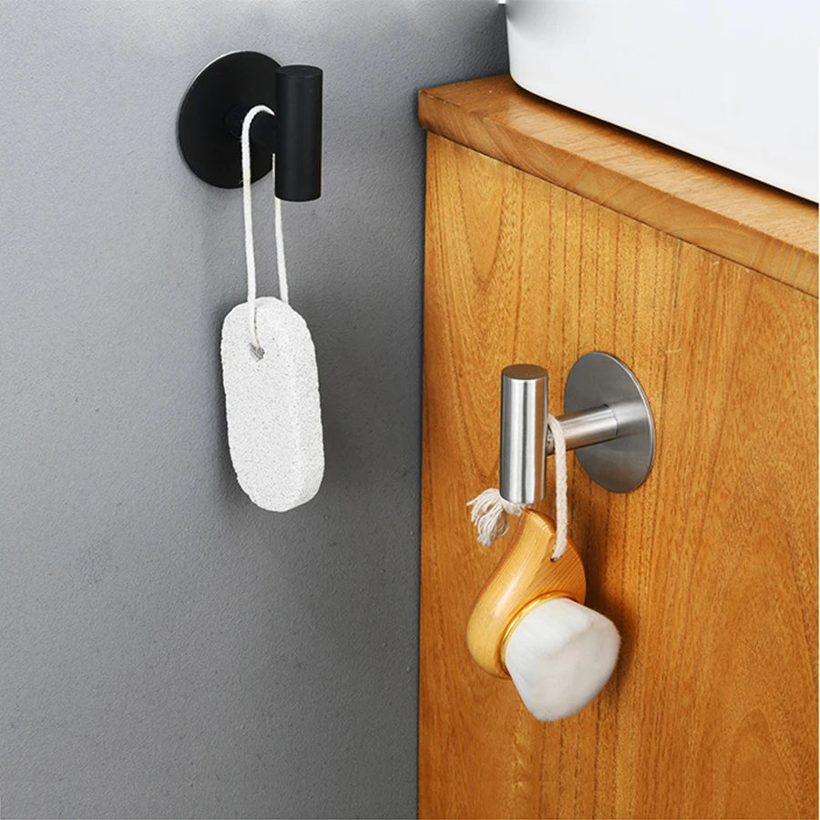 Stainless Steel Adhesive Robe Hooks