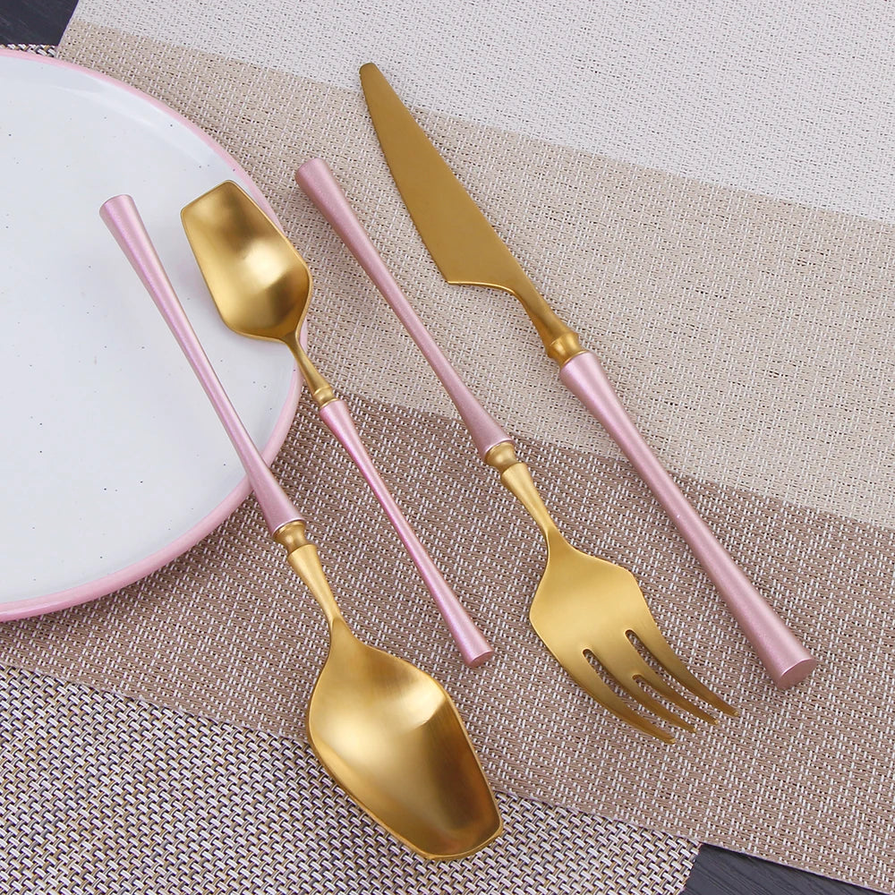 Gold Stainless Steel Tableware