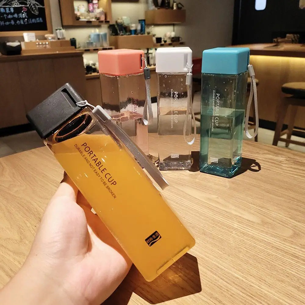 Modern Cube Transparent Water Bottle