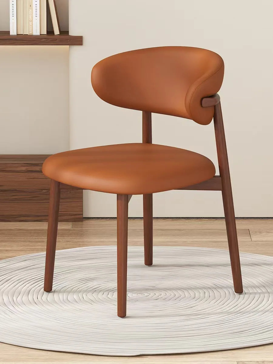 Modern Upholstered Curved Dining Chair