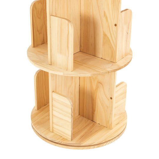 Tiered Rotating Display Bookshelf