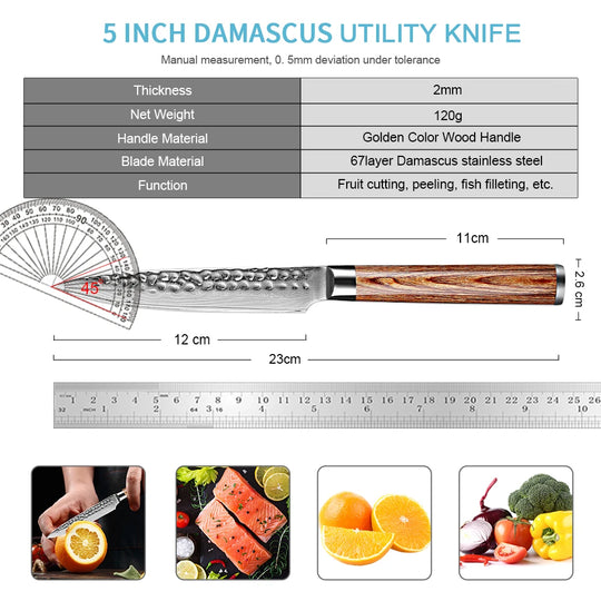 Utility Chef Knife 5 Inch