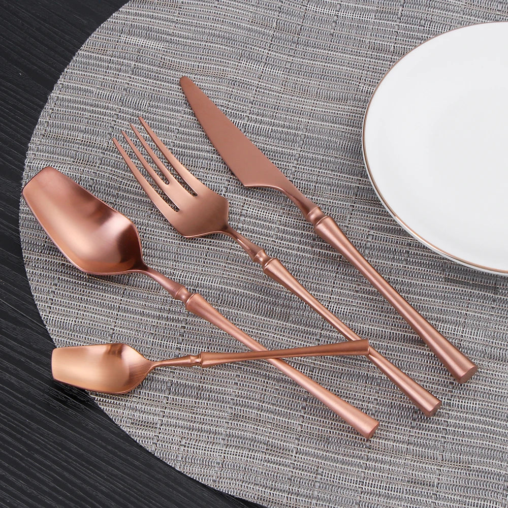 Gold Stainless Steel Tableware