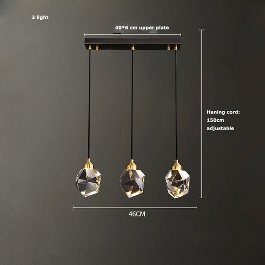 Luxury Nordic Crystal LED Ceiling Chandelier