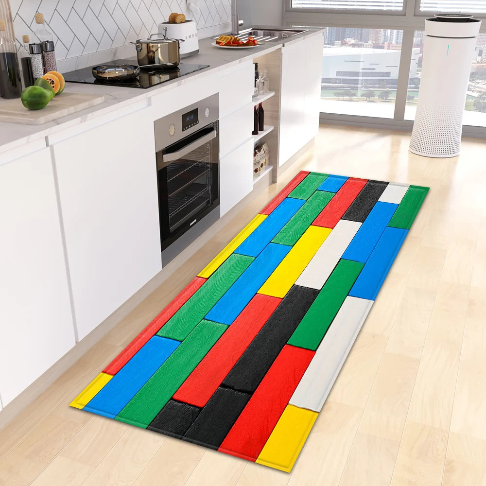 Wood Grain Kitchen Rug