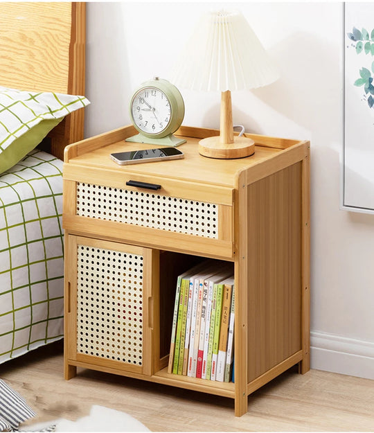 Luxury Solid Wood, Modern Bedside Table