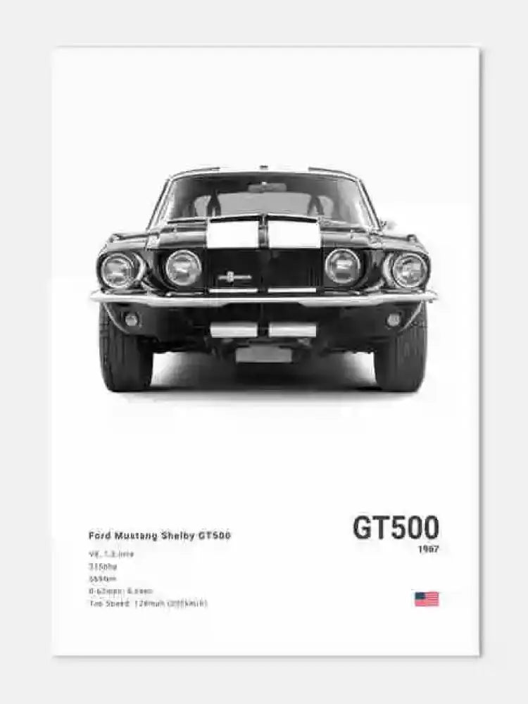 Stylish Pop Off Car Canvas Poster