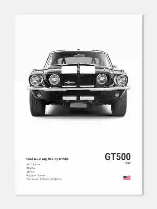 Stylish Pop Off Car Canvas Poster