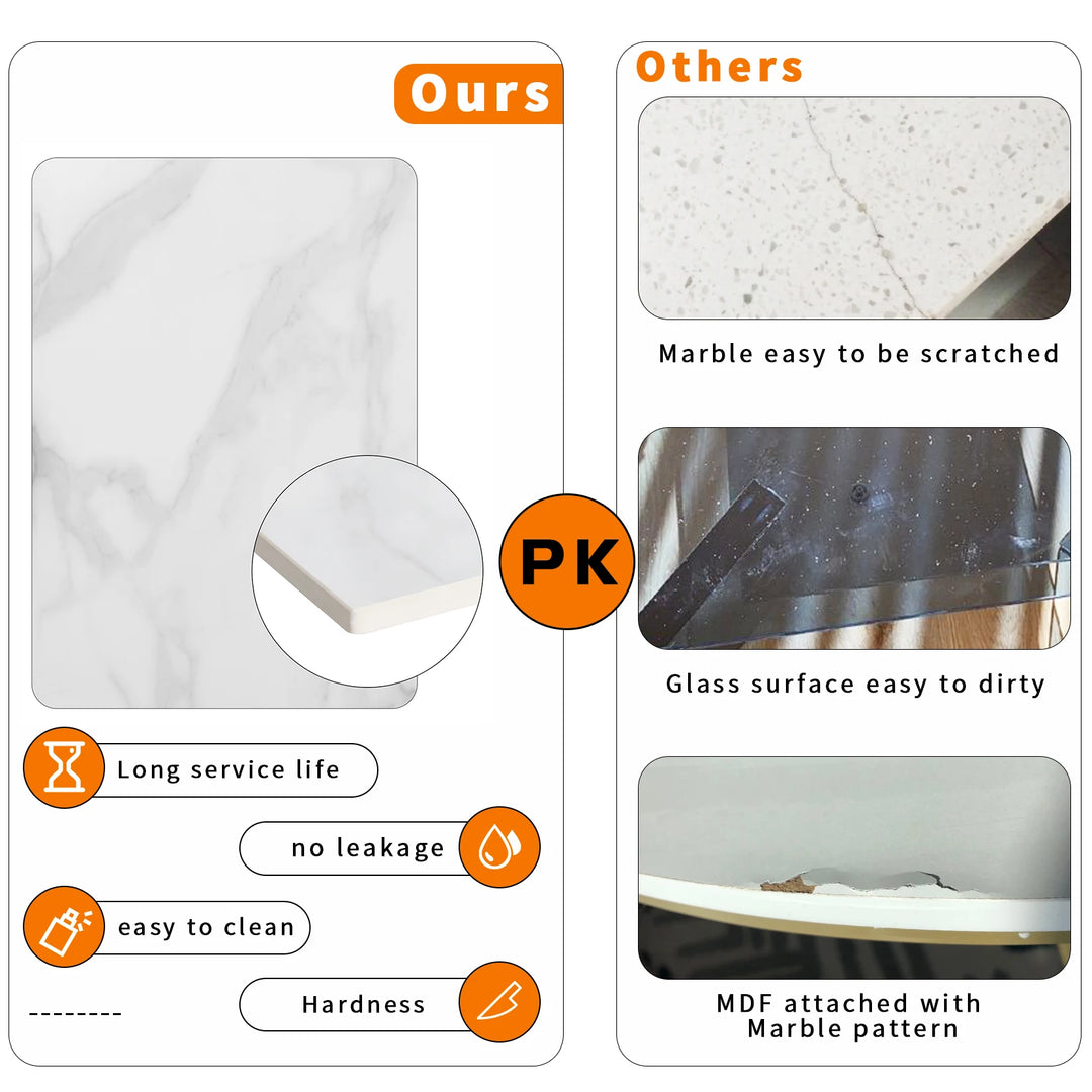 Modern Accent Marble Console