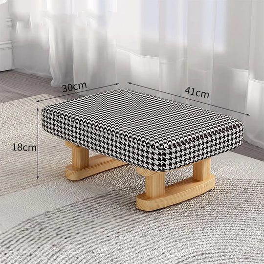 Small Wooden Stool Footrest