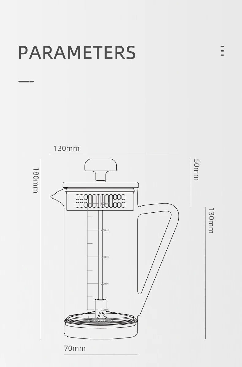 15 OZ French Press Coffee Maker