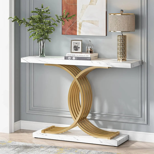 Beautiful Luxury Marble Entryway Console Table