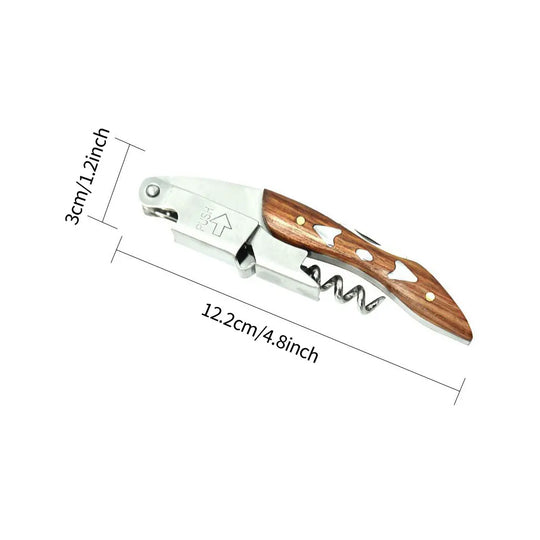 Modern Professional Wood Handle Corkscrew