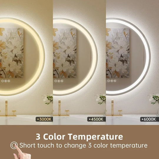 36" Round LED Mirror