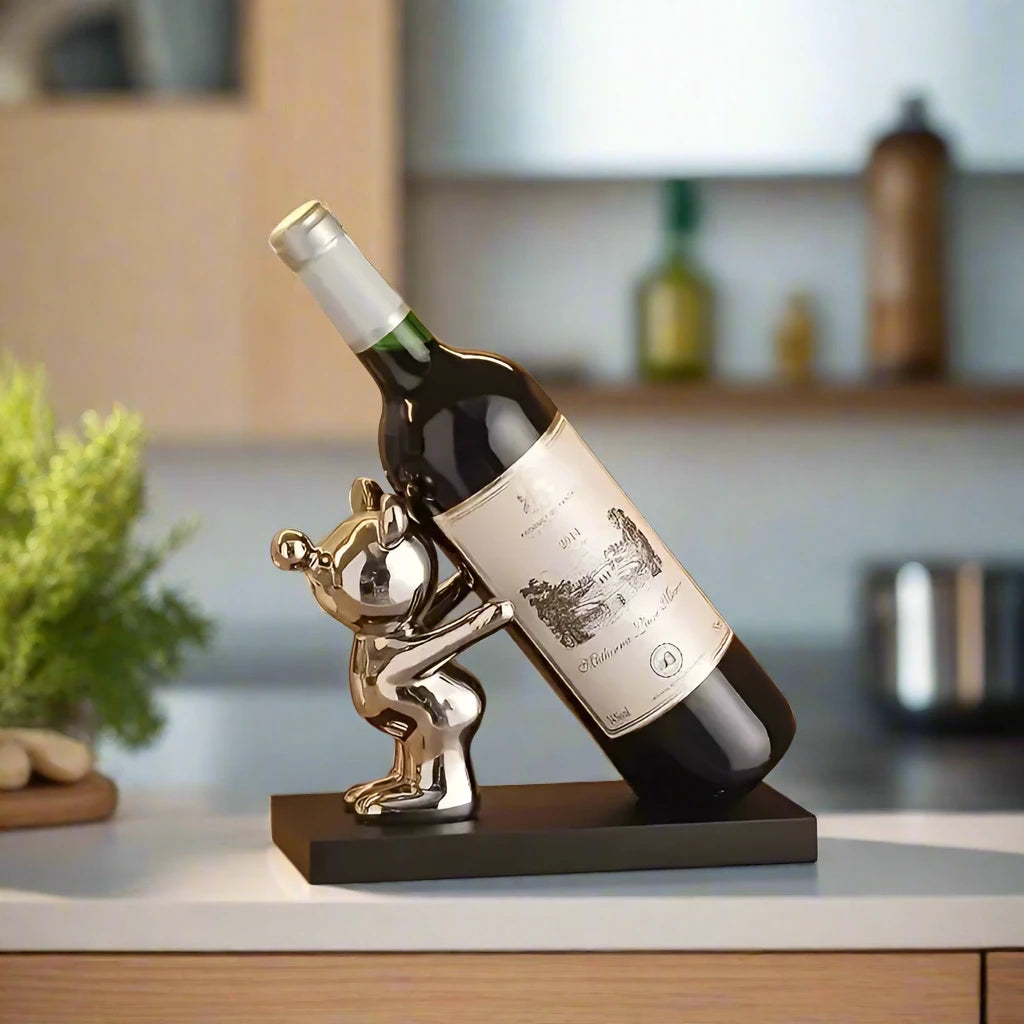 Cartoon wine rack