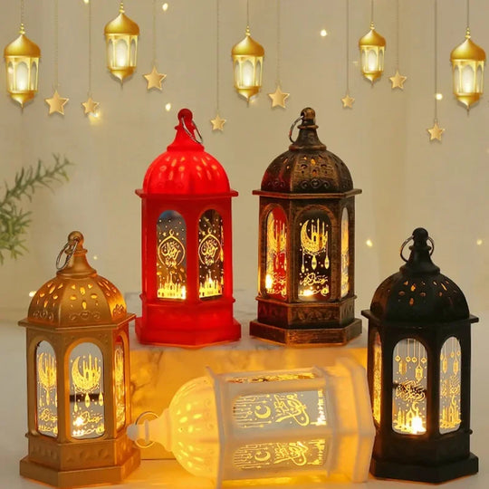LED Star Moon Candlestick Lamp