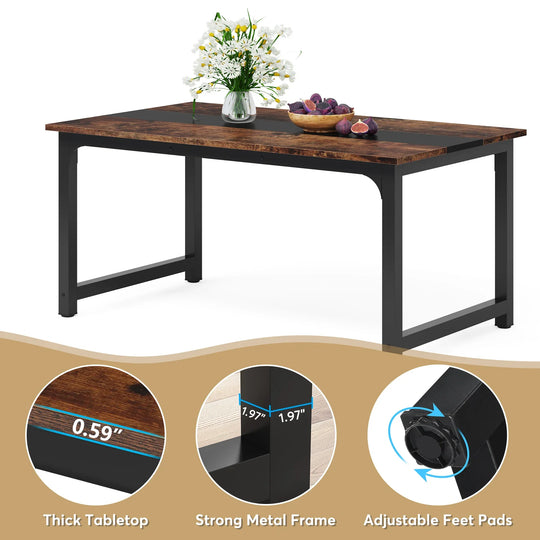 Rustic 63"x31.5" Dining Table