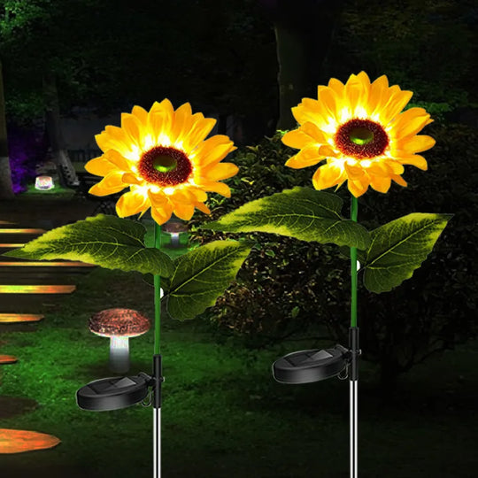 LED Solar Sunflower Outdoor Lawn Light