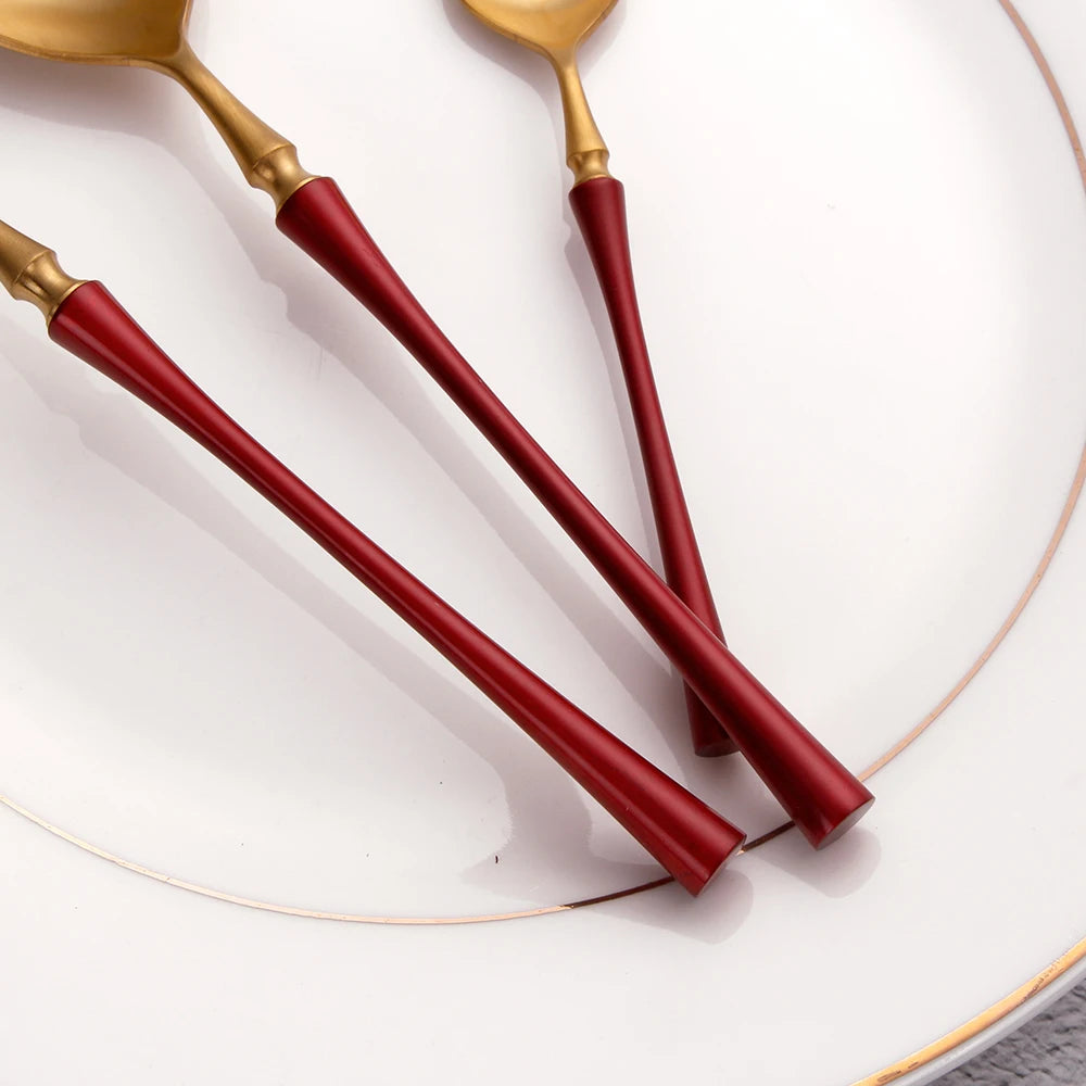 Gold Stainless Steel Tableware