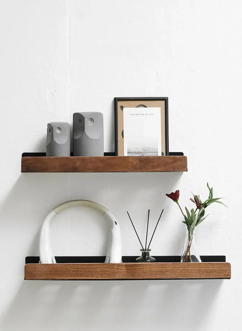 Wooden Bathroom Shelf