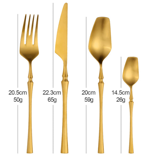 Gold Stainless Steel Tableware