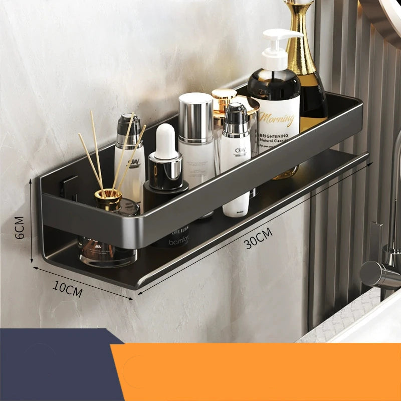 Modern Luxury Stainless Steel Bathroom Shelf