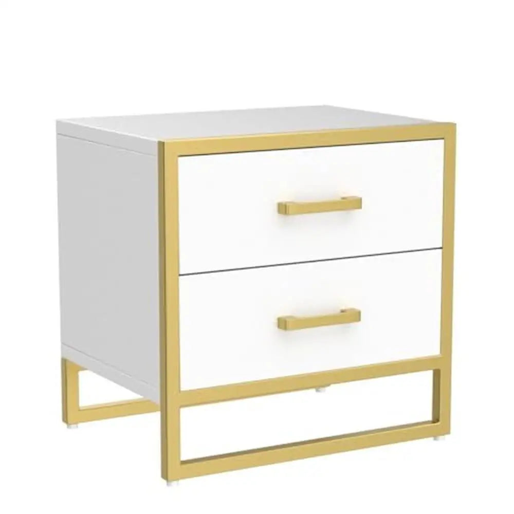 Modern Bedside Table with 2 Drawers