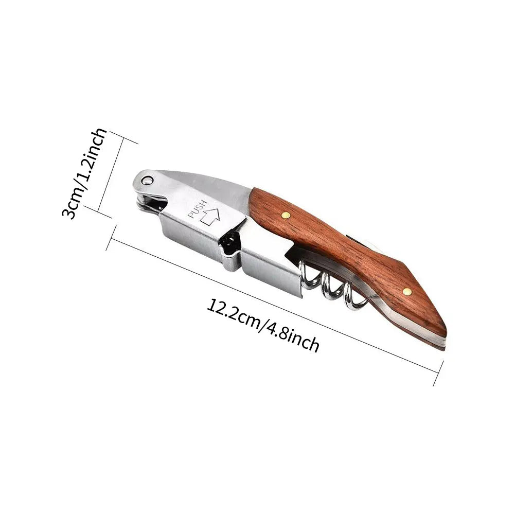 Modern Professional Wood Handle Corkscrew