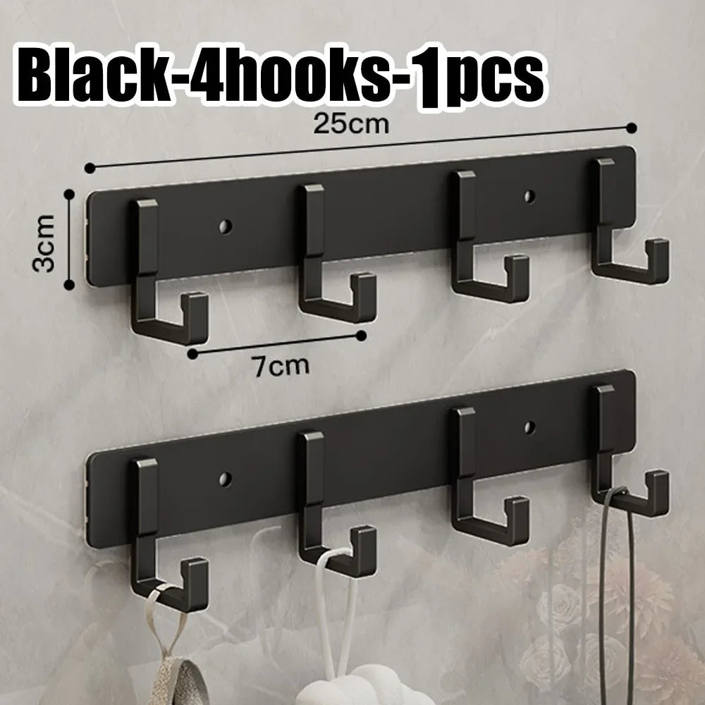 Row of Modern Space Aluminium Hooks, Coat Hangers