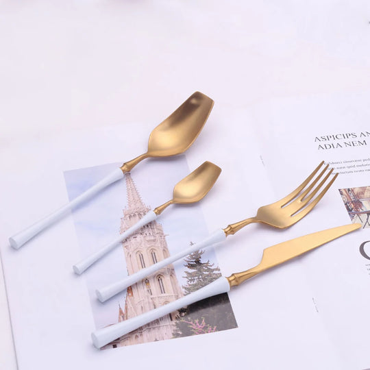 Gold Stainless Steel Tableware