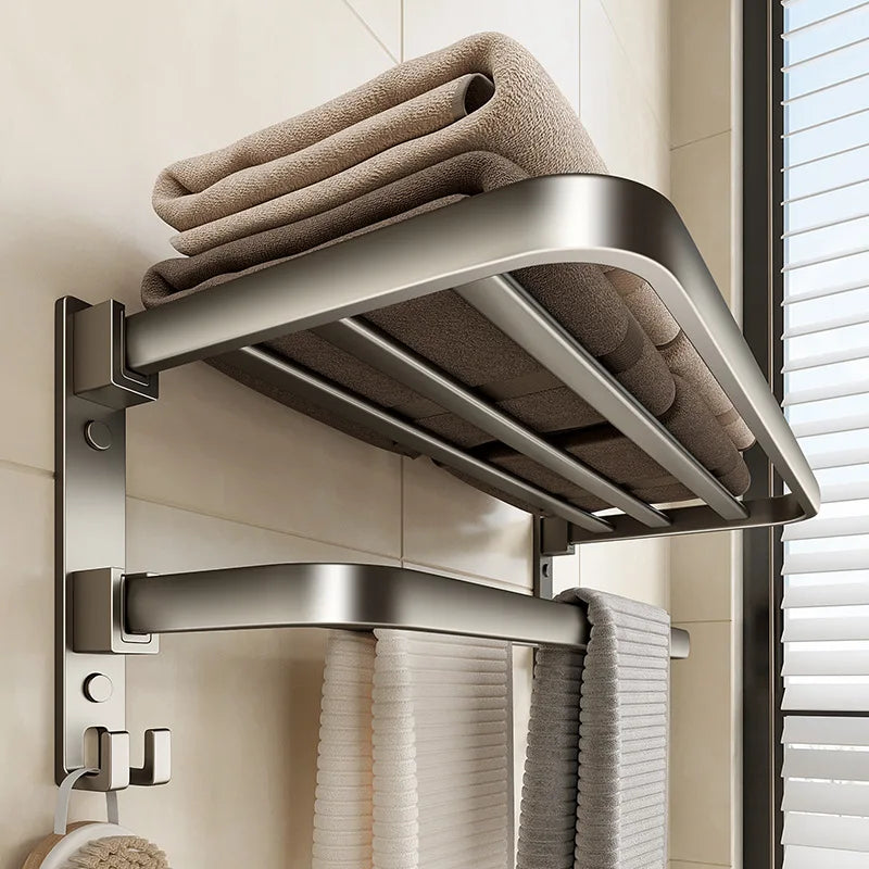 Modern Grey Towel Rack