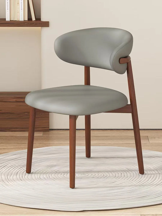 Modern Upholstered Curved Dining Chair