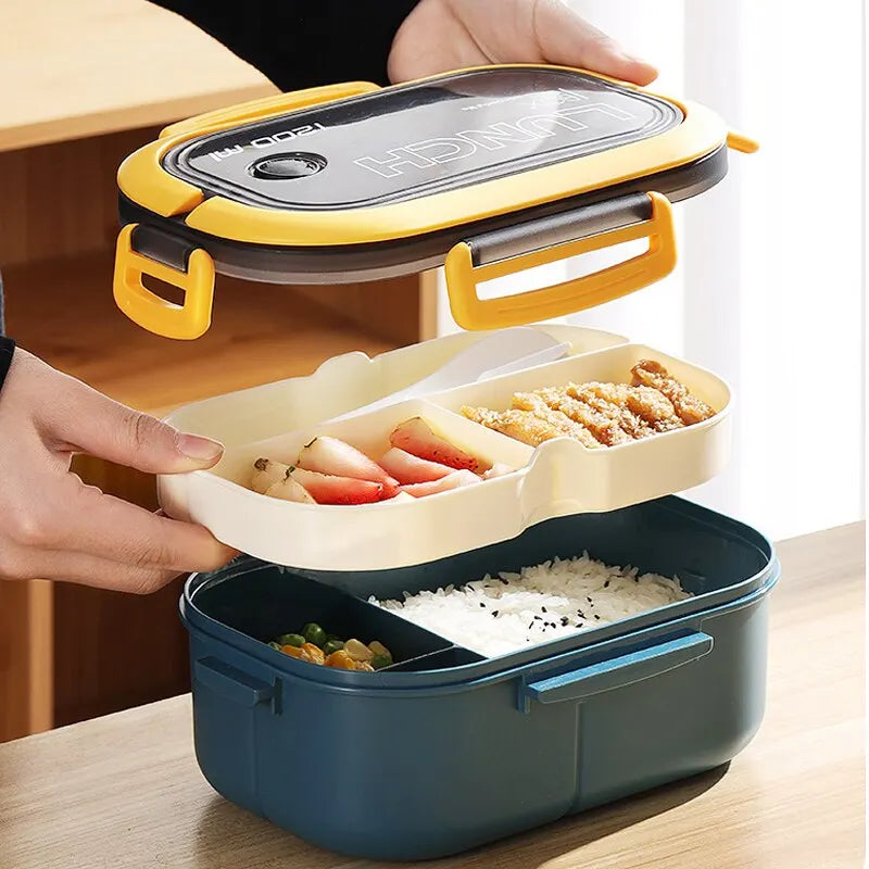 Modern 1200ml Double-layer Thermal Lunch Box