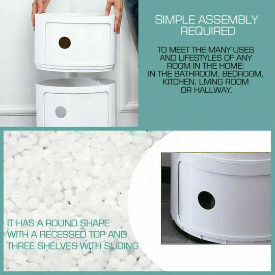 Stylish Round Storage Cabinets