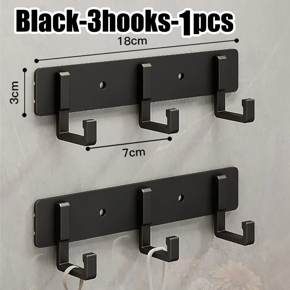 Row of Modern Space Aluminium Hooks, Coat Hangers